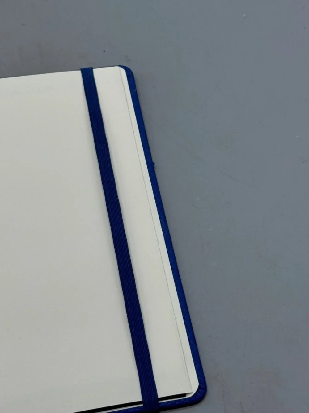 Leeman Blue Embossed Journal Elastic Bookmark 50th Anniversary Edition READ